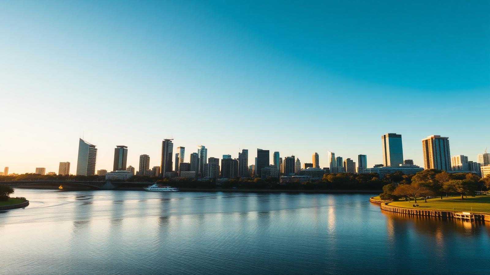 Perth city skyline along the Swan River — ISO certification in Perth support area