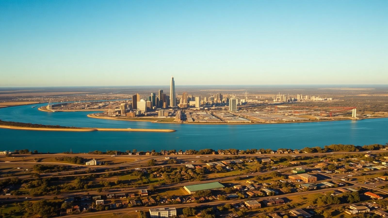 Aerial view of Adelaide skyline, Port Adelaide and SA industrial corridor — ISO certification in South Australia support area